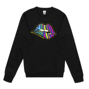 Crew Neck Sweater - Danceaholic Lips